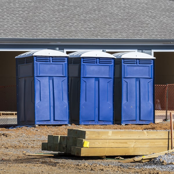 what is the maximum capacity for a single portable toilet in Charleston